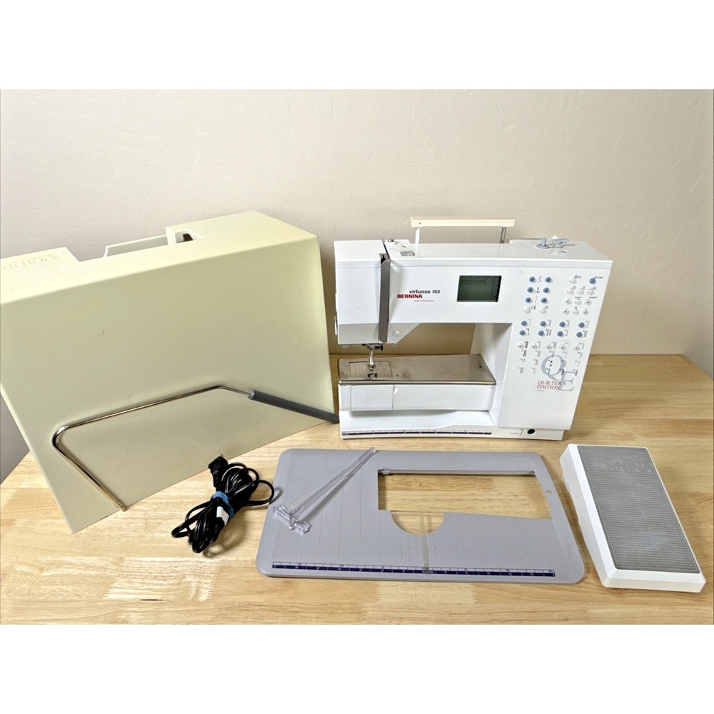 Bernina Virtuosa 153 Quilter's Edition Sewing Machine With Accessories and Case